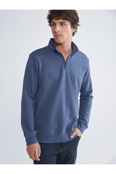 LC Waikiki Rmz Gi̇yi̇m Farkiyla Dik Roba Collar Long Sleeve Men's Thick Sweat...