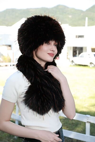Vemod Fur Detailed Scarf Hat Set