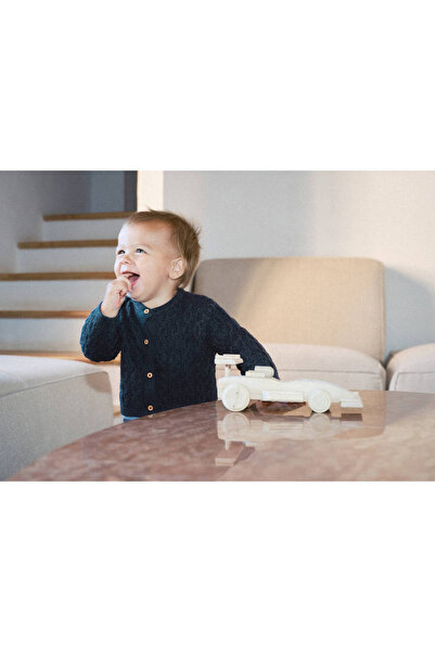 MANGO Baby Örgü desenli triko hırka