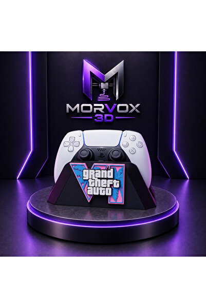 Morvox 3D GTA VI Temalı PS5 DualSense Kontrolcü Standı