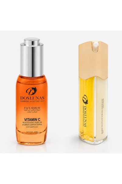 DOS LUNAS Cosmetics دوس لوناس سيروم فيتامين C لتبييض وترطيب الوجه 40 مل سيروم...