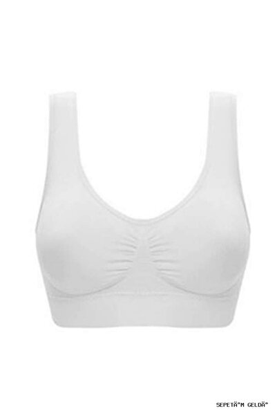 Sistina Spt-Gld White Seamless Women's Padded Bra Corset - 704 - (220144) Size L