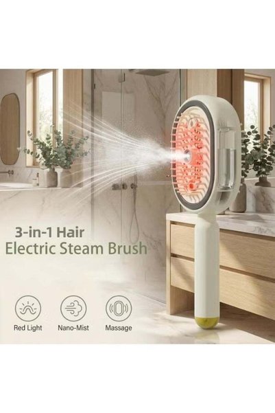 Generic Electric Spray Air Cushion Massage Comb, 3-in-1 Multi-functional Electric Spray Air Cushion Comb for Women, Anti-Static Electric Spray Air Cushion Brush for Dry Frizzy Hair