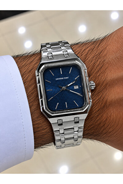 Generic Brand Universe Point Square Blue Dial Watch Looster Time
