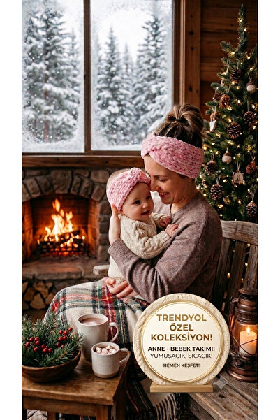 Anne Bebek Çapraz Trend Saç Bandı(Renk Kişiselleştirme yapılır)