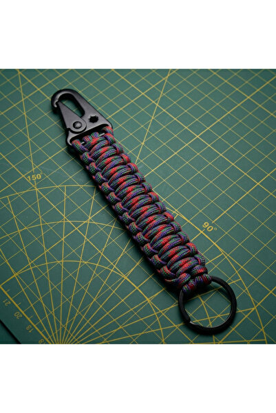 PARACORD ALPİN Kancalı Klipsli Mor Kırmızı Yeşil Anahtarlık – 550 Ekipman ve ...