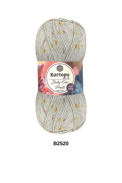 hobi dünyası evim 1 Piece Kartopu Baby One Prints 100 Grams 250 Yards Baby Bl...
