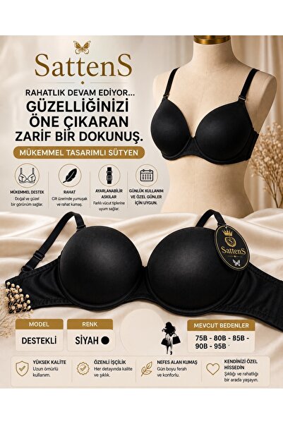 SATTENS Σουτιέν επίπεδο με υποστήριξη και ενίσχυση