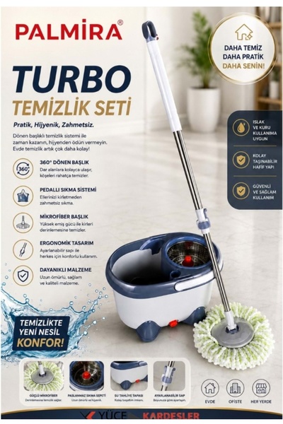 Palmira PLM7309 TURBO MOP TEMİZLİK SETİ