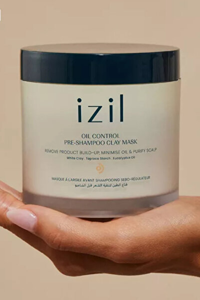IZIL BEAUTY Pre-Shampoo Clay Mask, Oil Control, 260 G, Sebum Balancing & Puri...