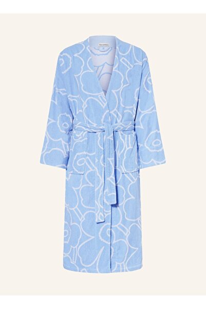 Marimekko Piirto Unikko Unisex Bathrobe |   Frotte, Floral Patterned, 100% Co...