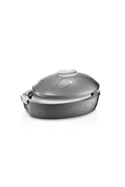 Enjoy Tuttocaldo Thermal Presentation Plate, Grey, Insulated and Stylish Serv...