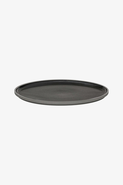 HASAMI PORCELAIN تصميم ياباني، طبق وغطاء رمادي مقاس 25.5 سم، حديث، خفيف، أنيق