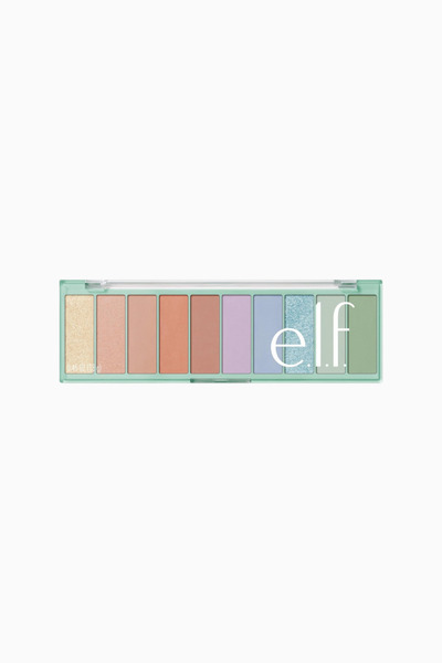 ELF 10 Göz Farı Paleti,10 Ultra Pigmentli Renk, Vegan - yeşil