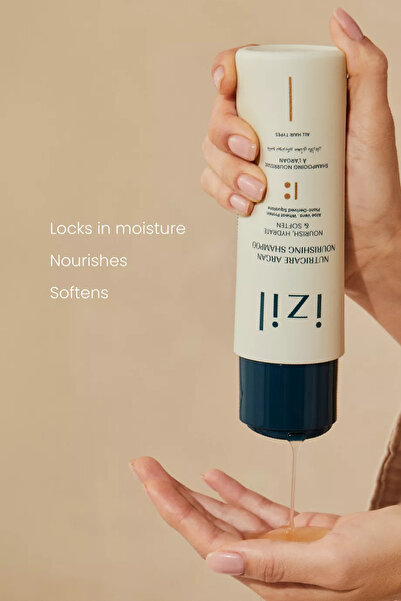 IZIL BEAUTY شامبو نوتريكير المغذي بالأرغان 250 مل، خالٍ من الكبريتات ويمنح ال...