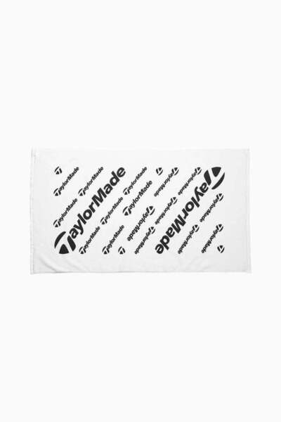TaylorMade Tour Towel White Premium Golf Towel - White