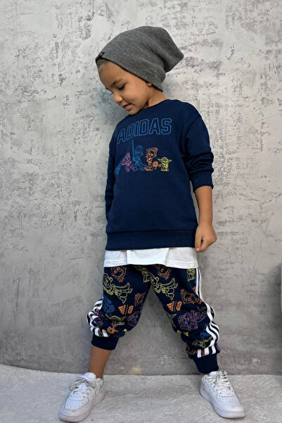 Kidmark Çocuk Modası Boy's Starwars Themed Navy Blue Suit