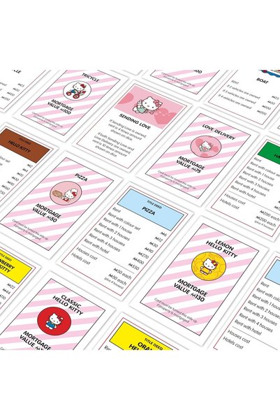 Winning Moves Hello Kitty Monopoly Board Game, 2-6 Players, Ages 8+