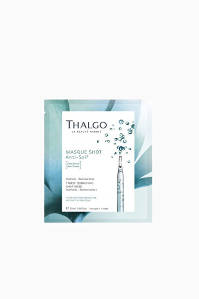 Thalgo Thirst Quenching Shot Mask, Intensive Moisturizing and Plumping Marine...