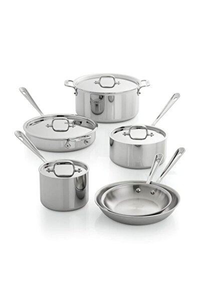 All Clad Stainless 10-Piece Cookware Set