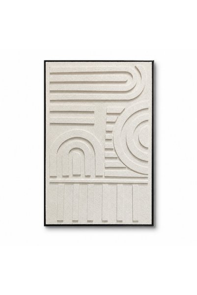 Generic لوحة فنية للحائط بإطار أسود مقاس 100 × 150 سم