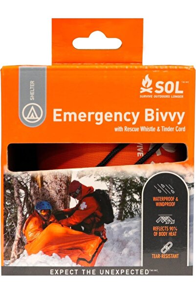SURVIVE OUTDOOR Longer Emergency Bivvy Sleeping Bag Heat Reflect Survival Bag