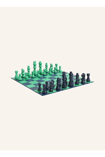 HAY Board Game, Chess, Felt-Based Wooden Pieces, Art Paper Board, Modern Grap...