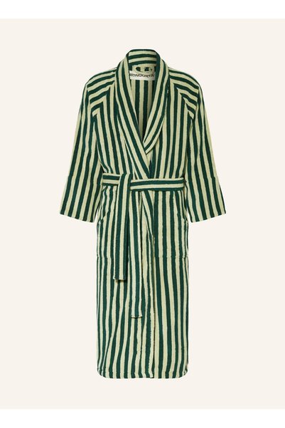 BONGUSTA Naram Unisex Bathrobe, 100% Cotton, Striped Pattern, Terry Fabric, S...