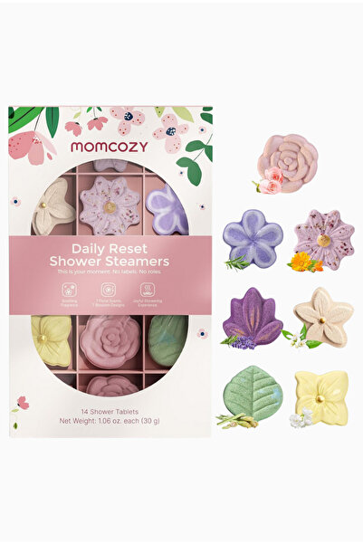Momcozy مجموعة أقراص الاستحمام العطرية بالزهور - 14 قطعة - متنوعة