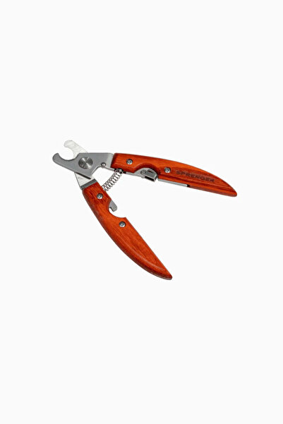 Sprenger Dog and Cat Nail Clippers with Ergonomic Wooden Handle - Red