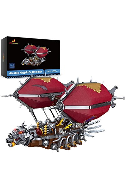 JMBricklayer Medieval Airship Building Kit, Orgrim's Hammer Model Ship Boat