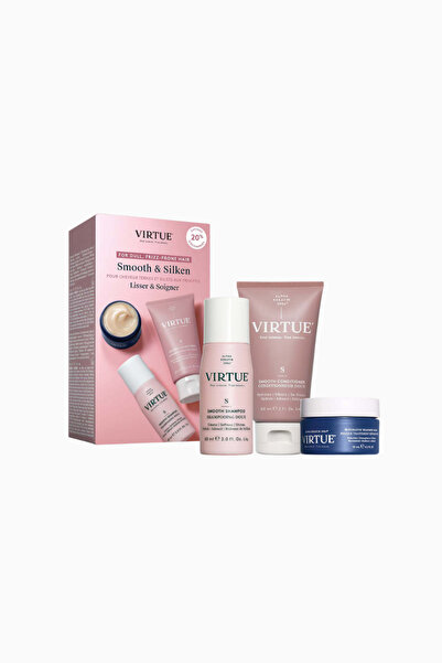 Virtue Smooth Kit Luxury Care and Styling Set for Straight Hair - 2 X 60 ml +...