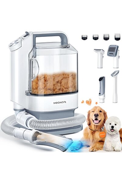 Meowant Köpek Kesme Makinesi ve Elektrikli Süpürge, 5 Profesyonel Bakım Aleti...