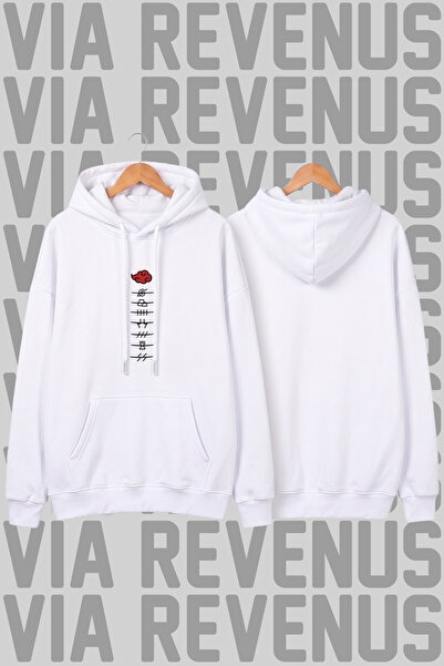 Vordevia Akatsuki Naruto Printed Unisex Wide Fit Hoodie - 3-Thread Fleece Hoo...