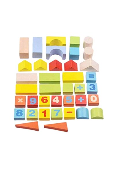 Baby Care 84 Piece Wooden Educational Block Set