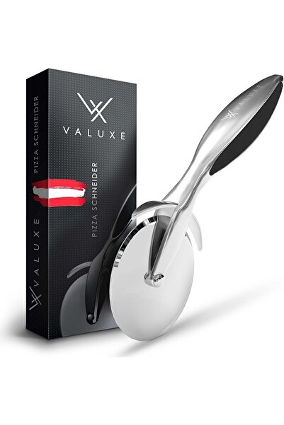 VALUXE قطاعة بيتزا من الفولاذ المقاوم للصدأ، أداة تقطيع البيتزا أنيقة واحترافية