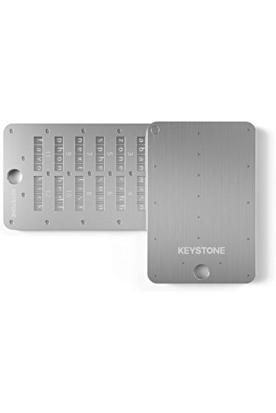 KEYSTONE Tablet Plus, Çelik Kripto Tohum Depolama ve Yedekleme Aracı