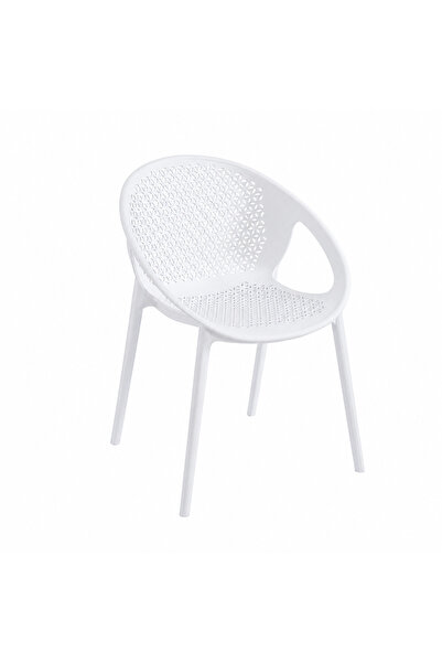 Generic Practical Plastic Chair White