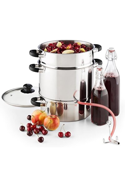 Klarstein Applebee Steam Juicer – 8L, 1500W, Stainless Steel, Electric