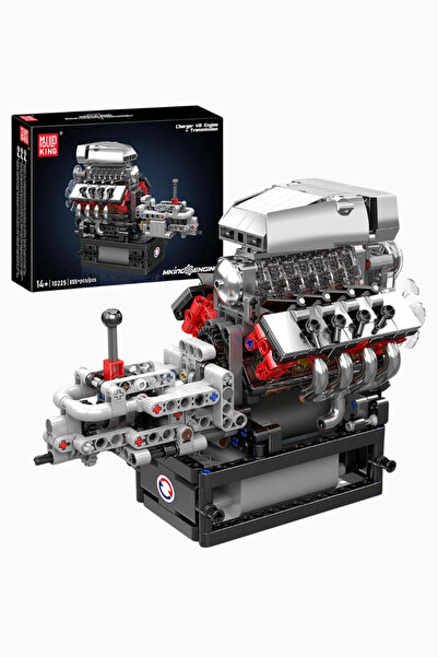 mouldking 10225 V8 Engine and Transmission Building Set 855 Piece Collectible...