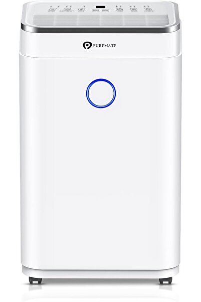 PureMate 20L/Gün Nem Alma Cihazı, 6,5L Tank, Dijital Ekran, Sürekli Drenaj, Çamaşır Kurutma