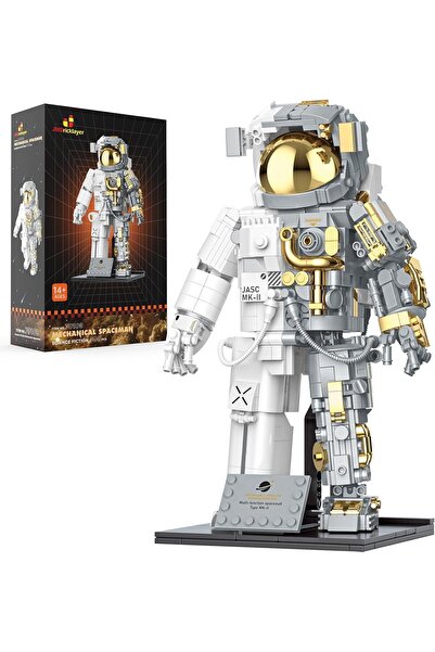 JMBricklayer Space Astronaut Construction Set, Flexible Building Blocks, Disp...