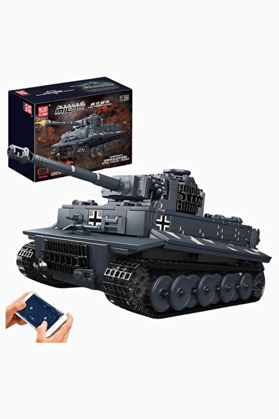 mouldking Tiger Rc Tank Luxury 800+ Piece Building Set - Gray