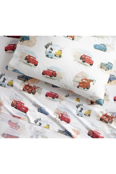 POTTERY BARN KIDS Disney and Pixar Cars Children's Pillowcase 100% Organic Co...