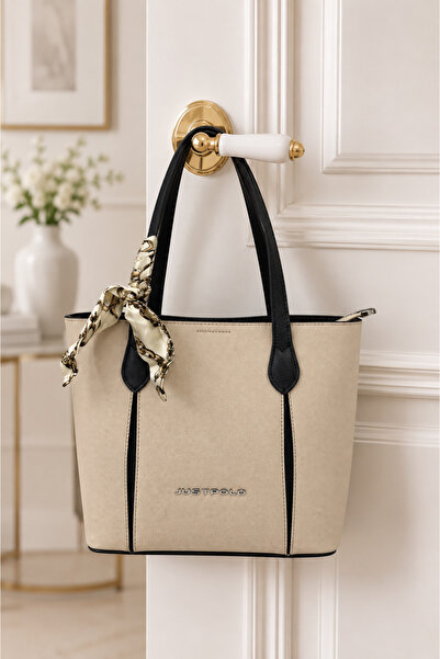 Just Polo Women's Multi-Compartment Scarf Detailed Cross Strap Luxury Hand an...