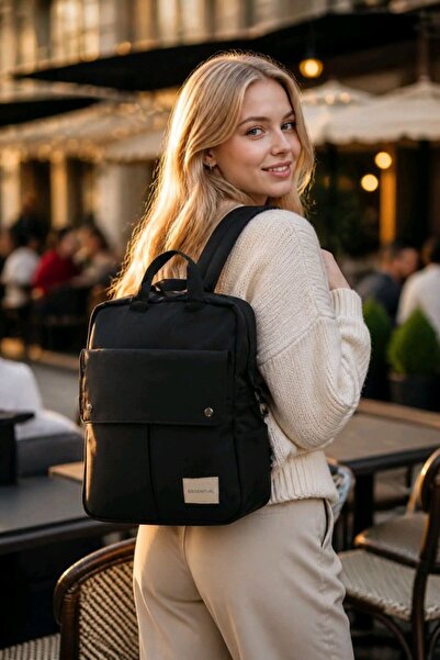 Monalisa Home Multi-Compartment Faux Leather Unisex Backpack