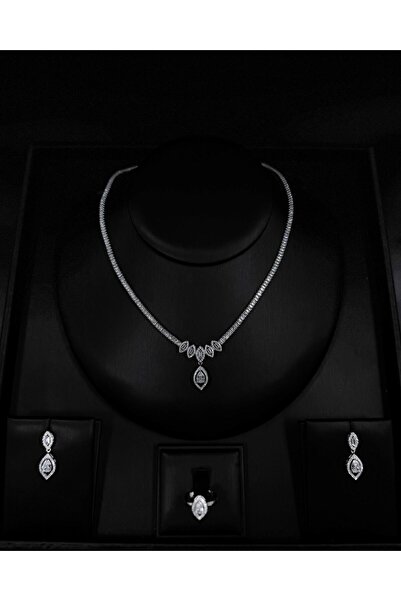 ABAJ Luxury Zircon Set - Shining Teardrop of Elegance