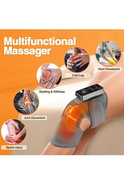 Generic Electric Heating Therapy Knee Massager Shoulder Physiotherapy Leg Arthritis Elbow Joint Pain Relief Warm Knee Pad Brace Massage