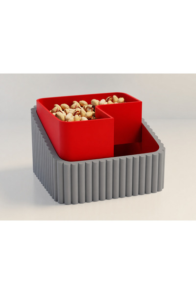 Bezos 3D Printing Peanut Bowl - Dual Chamber Shell Separator Presentation Bow...
