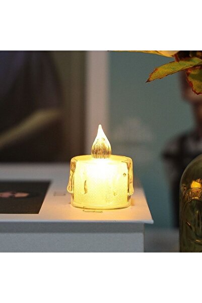 Kmt Style Transparent teardrop-shaped LED tealight candle, Christmas product ...